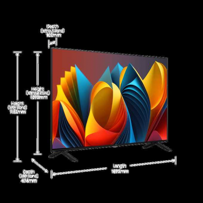 85" Телевизор Hisense 85E7NQ QLED черный 3840x2160, 4K Ultra HD, 60 Гц, Wi-Fi, Smart TV, VIDAA 85" Телевизор Hisense 85E7NQ QLED черный 3840x2160, 4K Ultra HD, 60 Гц, Wi-Fi, Smart TV, VIDAA