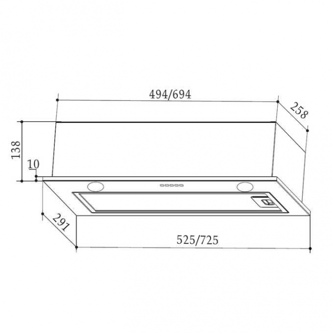 Вытяжка Weissgauff Fiona 60 BL