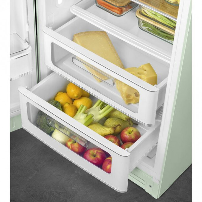 Холодильник SMEG FAB28LPG6 отдельностоящий, стиль 50-х, однокамерный, внутренняя морозильная камера, объем 270л, LED освещение, инверторный компрессор Холодильник SMEG FAB28LPG6 отдельностоящий, стиль 50-х, однокамерный, внутренняя морозильная камера, объем 270л, LED освещение, инверторный компрессор