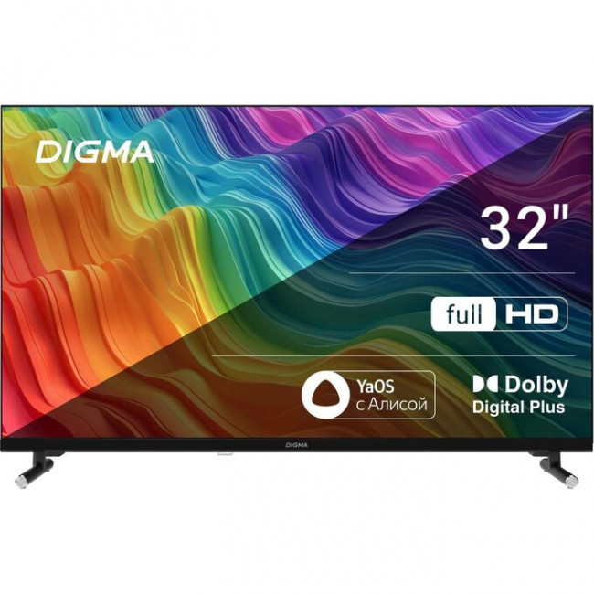 32" Телевизор Digma DM-LED32SBB33 черный 1920x1080, Full HD, 60 Гц, Wi-Fi, Smart TV, Яндекс.ТВ 32" Телевизор Digma DM-LED32SBB33 черный 1920x1080, Full HD, 60 Гц, Wi-Fi, Smart TV, Яндекс.ТВ