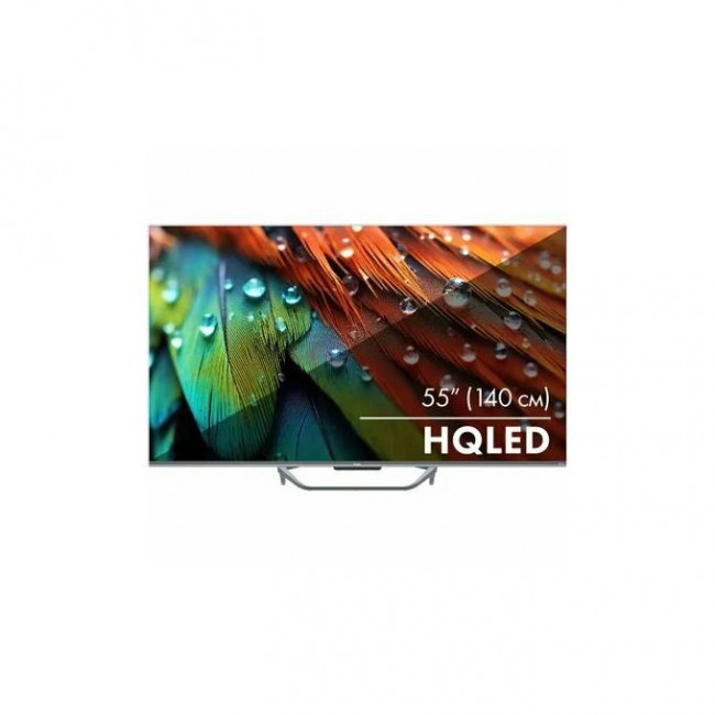 Телевизор HAIER DH1VMZD01RU Smart TV S4, QLED, 4K Ultra HD, Android TV, серый