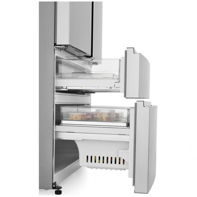 Холодильник трехкамерный HAIER HB25FSSAAARU French Door, инверторный нержавеющая сталь