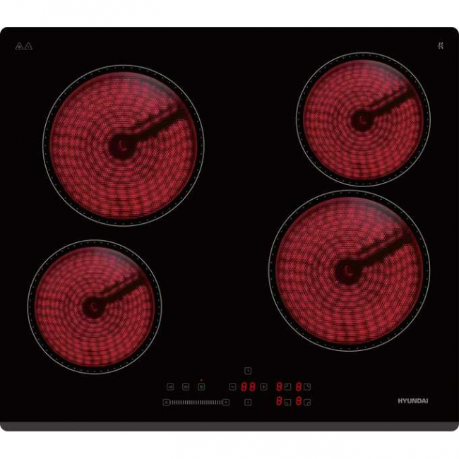 Варочная поверхность Hyundai HHE 6451 BG черный