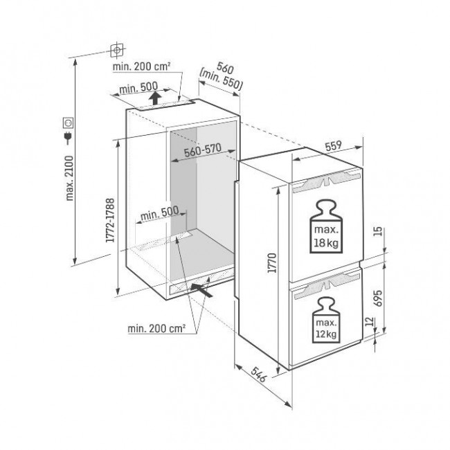 Встраиваемый холодильник LIEBHERR ICNd 5133-22 001