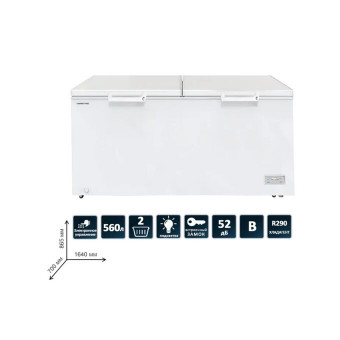 Морозильный ларь HIBERG PF 56L2W Морозильный ларь HIBERG PF 56L2W