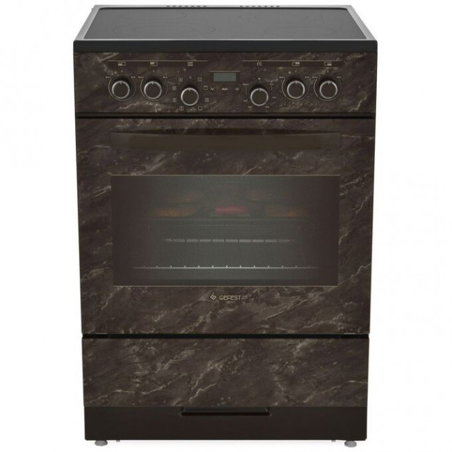 Плита Gefest 6560-03 0054 коричневый/мрамор