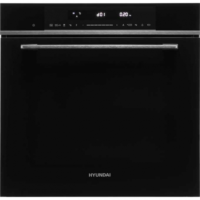 Духовой шкаф Hyundai HMEO 6780 DX черное стекло/серебристый Духовой шкаф Hyundai HMEO 6780 DX черное стекло/серебристый