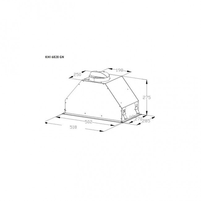Вытяжка Korting KHI 6828 GN Вытяжка Korting KHI 6828 GN