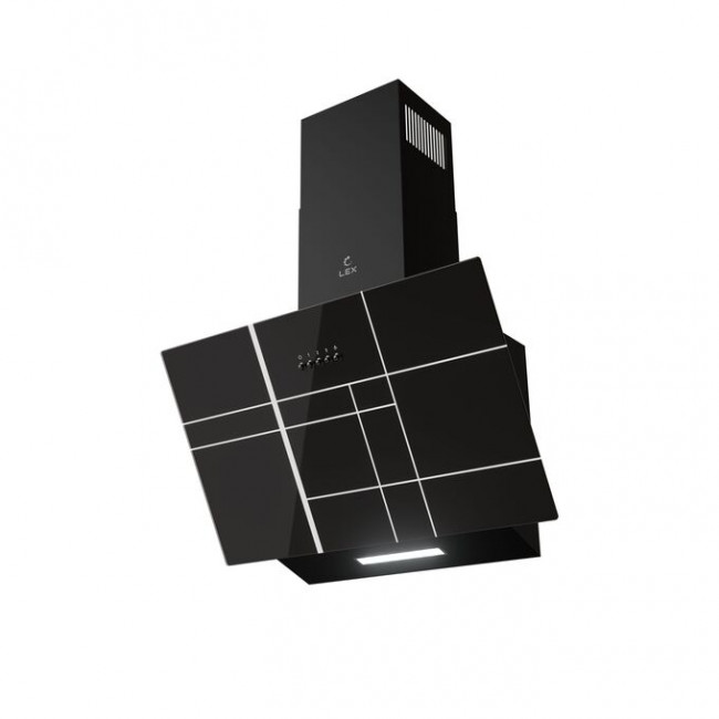 Вытяжка LEX Moza 600 R1 Black наклонная