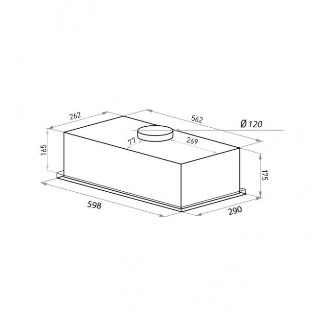 Вытяжка HOMSair Camelia Power 60 White