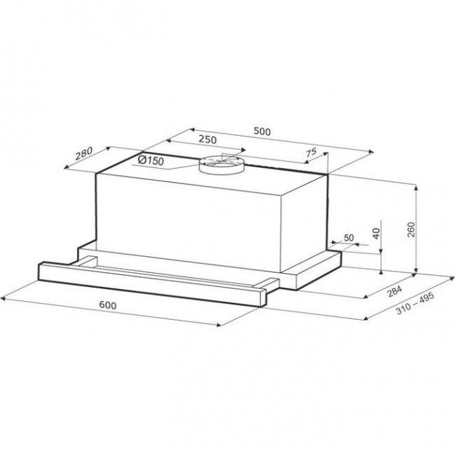 Вытяжка Krona Kamilla 600 3Р power нерж сталь (кнопочное 1 мотор) Вытяжка Krona Kamilla 600 3Р power нерж сталь (кнопочное 1 мотор)