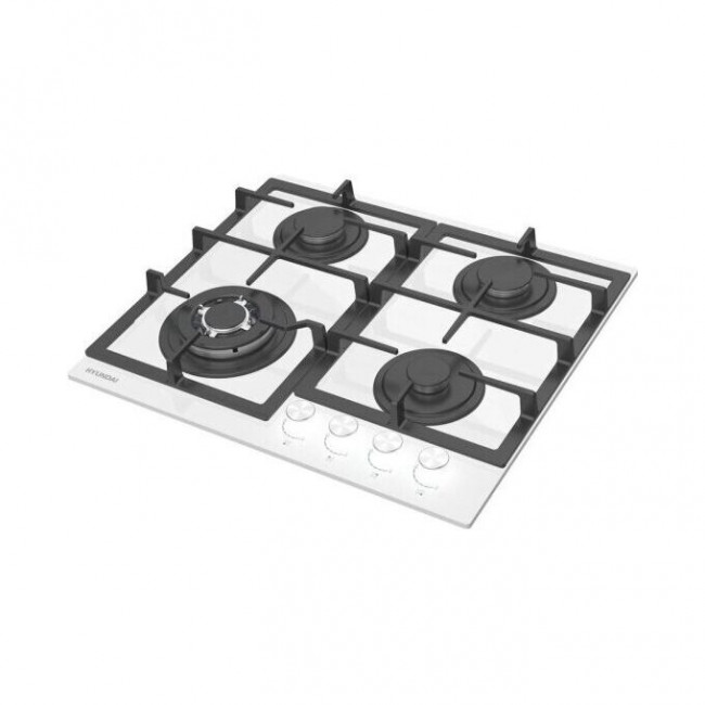 Варочная поверхность газовая Hyundai HHG 6436 WG белый