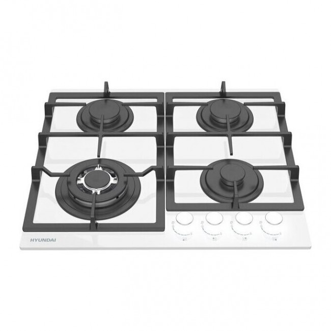 Варочная поверхность газовая Hyundai HHG 6436 WG белый