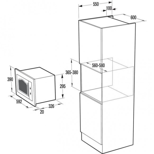 Встраиваемая микроволновая печь Gorenje BM235CLI