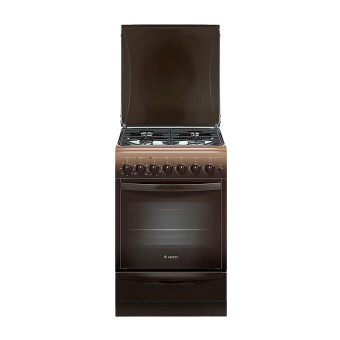 Комбинированная плита Gefest ПГЭ 5102-02 0001коричневый реш.чугун, 85x50x58.5см, 4 конфорки , духовка 52л