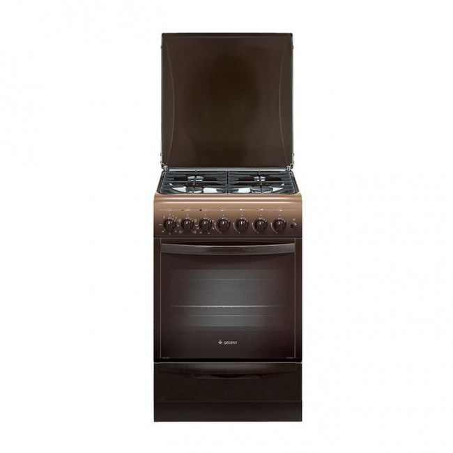Комбинированная плита Gefest ПГЭ 5102-02 0001коричневый реш.чугун, 85x50x58.5см, 4 конфорки , духовка 52л Комбинированная плита Gefest ПГЭ 5102-02 0001коричневый реш.чугун, 85x50x58.5см, 4 конфорки , духовка 52л