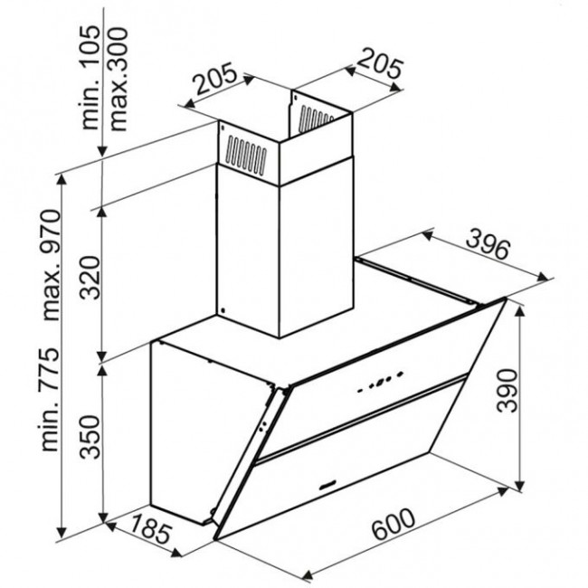 Вытяжка Brandt BHV2673XB Вытяжка Brandt BHV2673XB