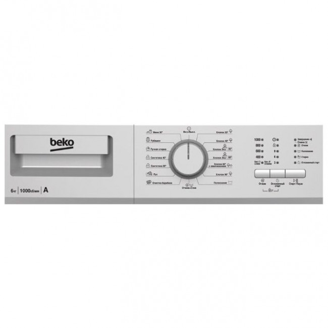 Стиральная машина Beko WRE65P1BSS класс: A загр.фронтальная макс.:6кг серебристый Стиральная машина Beko WRE65P1BSS класс: A загр.фронтальная макс.:6кг серебристый