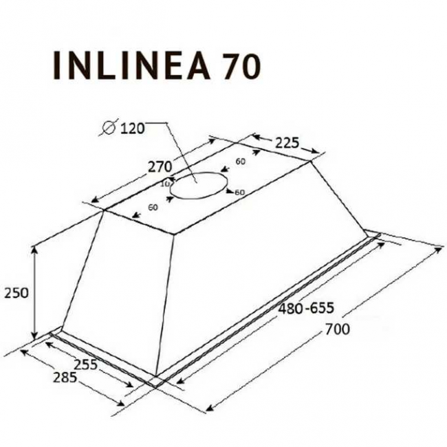 Вытяжка Kuppersberg Inlinea 70 X