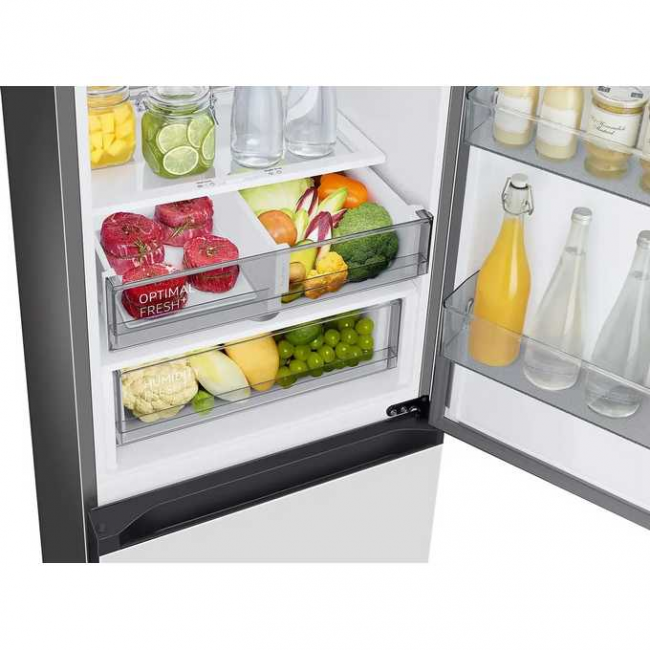 Холодильник Samsung RB34C7B5E12/EF белый стекло