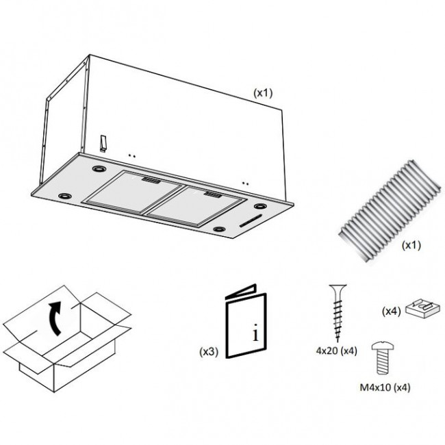 Вытяжка PANDO Evo/580.11 Inox V.850 SEC