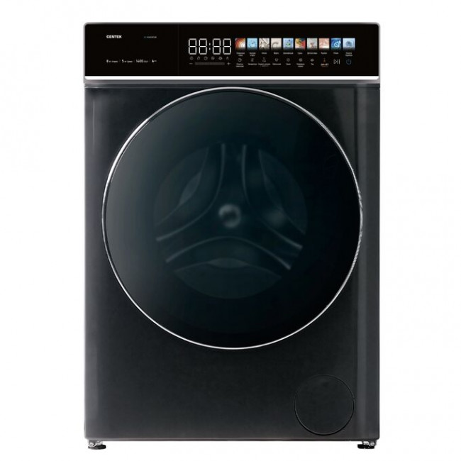 Стиральная машина Centek CT-1945 (серый) 1400 /8кг/ 52см /11прог /Диспл/INVERTER/Сушка 5кг/Пар/A+++ Стиральная машина Centek CT-1945 (серый) 1400 /8кг/ 52см /11прог /Диспл/INVERTER/Сушка 5кг/Пар/A+++