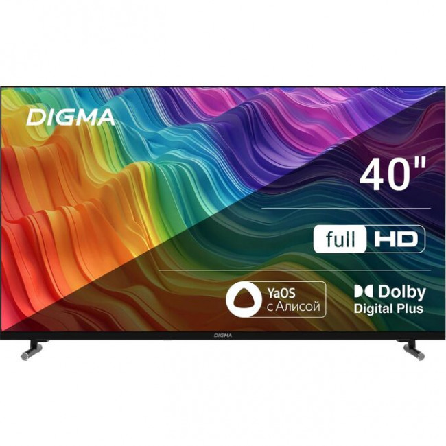 40" Телевизор Digma DM-LED40SBB33 черный 1920x1080, Full HD, 60 Гц, Wi-Fi, Smart TV, Яндекс.ТВ 40" Телевизор Digma DM-LED40SBB33 черный 1920x1080, Full HD, 60 Гц, Wi-Fi, Smart TV, Яндекс.ТВ