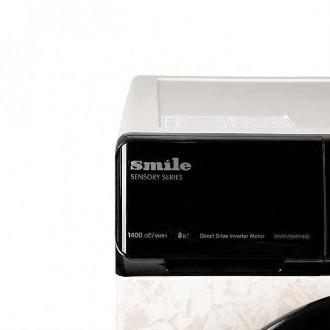 Стиральная машина SMILE SWMSW8MB1400 бежевый мрамор/черный