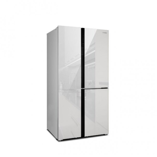 Холодильник Hyundai CS6073FV белое стекло Холодильник Hyundai CS6073FV белое стекло