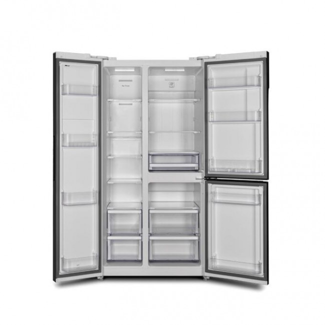 Холодильник Hyundai CS6073FV белое стекло Холодильник Hyundai CS6073FV белое стекло