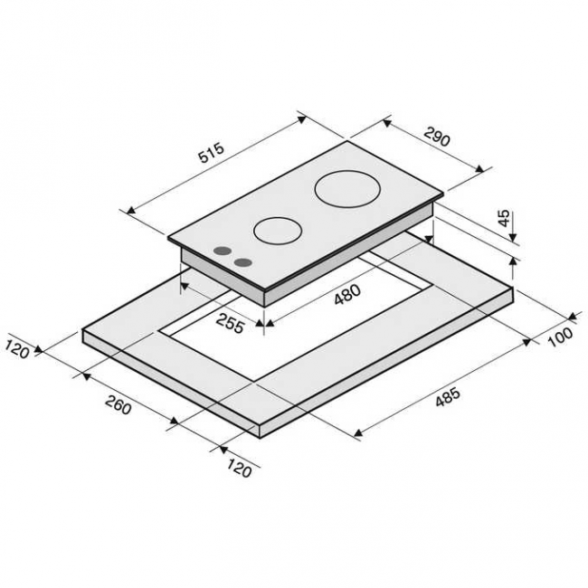 Газовая варочная поверхность KRONA Hagel 30 BL Газовая варочная поверхность KRONA Hagel 30 BL