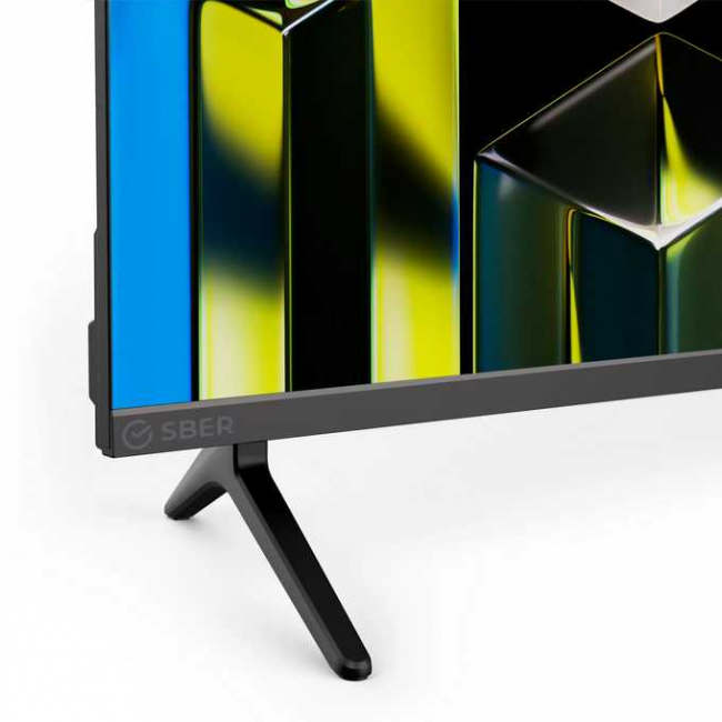65" Телевизор Sber SDX 65UQ5232T QLED черный 3840x2160, 4K Ultra HD, 60 Гц, Wi-Fi, Smart TV, Салют ТВ