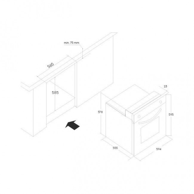 Духовой шкаф Oasis D-MBD электрический Духовой шкаф Oasis D-MBD электрический