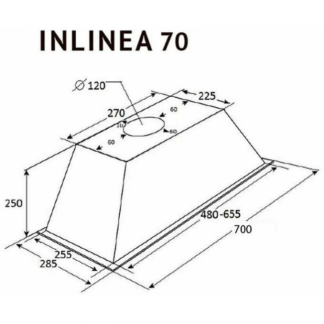 Вытяжка Kuppersberg Inlinea 70 BX