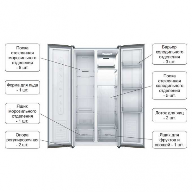 Холодильник Бирюса SBS 400 I