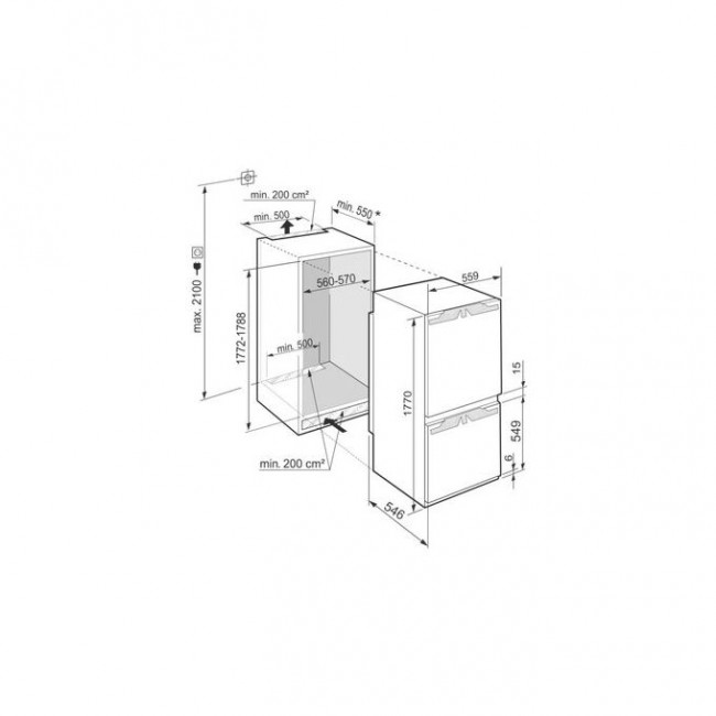 Встраиваемый холодильник Liebherr ICBSD 5122-20 001