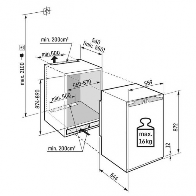 Встраиваемый холодильник LIEBHERR IRE 3901-20 001