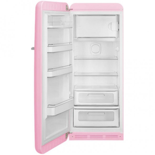 Холодильник SMEG FAB28LPK6 отдельностоящий, стиль 50-х, однокамерный, внутренняя морозильная камера, объем 270л (244 + 26) LED освещение Холодильник SMEG FAB28LPK6 отдельностоящий, стиль 50-х, однокамерный, внутренняя морозильная камера, объем 270л (244 + 26) LED освещение