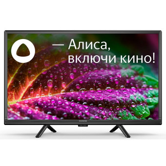24" Телевизор Starwind SW-LED24SG304 чёрный 1366x768, HD READY, 60 Гц, Wi-Fi, Smart TV, Яндекс.ТВ