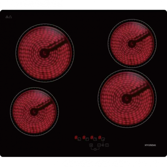 Варочная поверхность Hyundai HHE 6410 BG черный