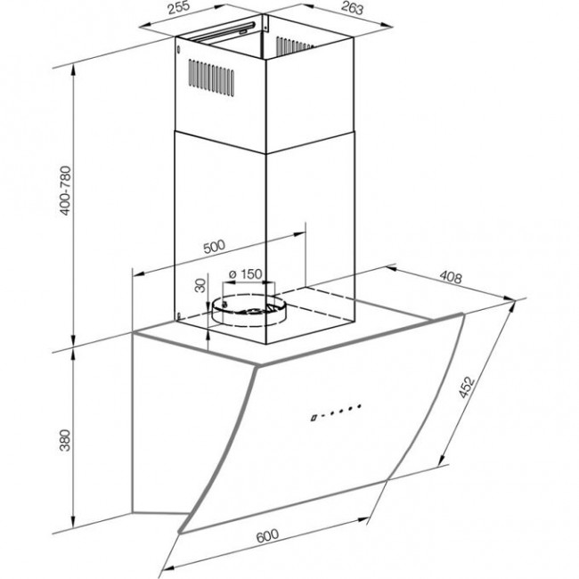 Вытяжка Graude DH 90.3 WE