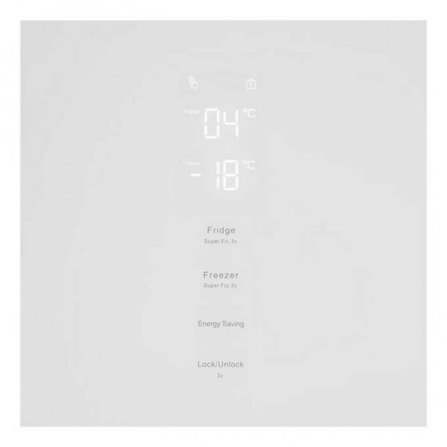 Холодильник Hyundai CC35083F белое стекло белый