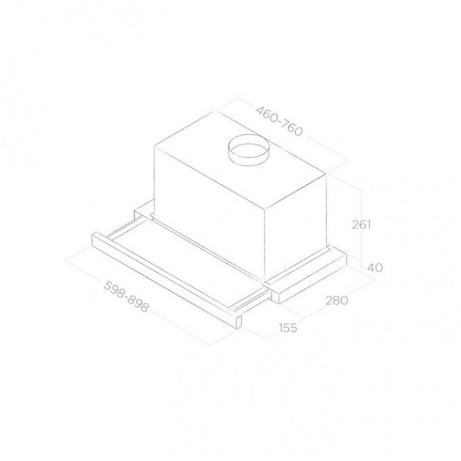 Вытяжка Elica Elite 26 IX/A/60/VT Вытяжка Elica Elite 26 IX/A/60/VT