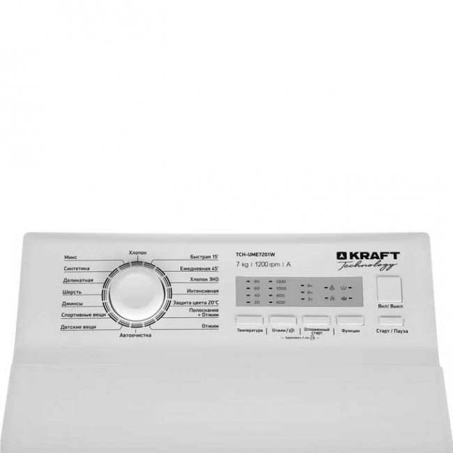 Стиральная машина вертикальная KRAFT Technology TCH-UME6502W Стиральная машина вертикальная KRAFT Technology TCH-UME6502W