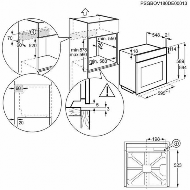 Духовой шкаф Electrolux KODDP77H черный/серебристый Духовой шкаф Electrolux KODDP77H черный/серебристый