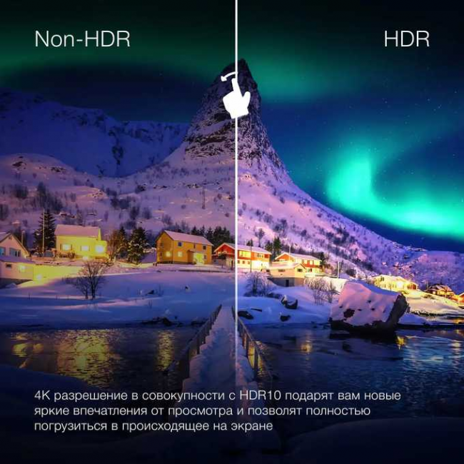 65" Телевизор Hyundai H-LED65BU7100 серый 3840x2160, 4K Ultra HD, 60 Гц, WI-FI, SMART TV, WebOS