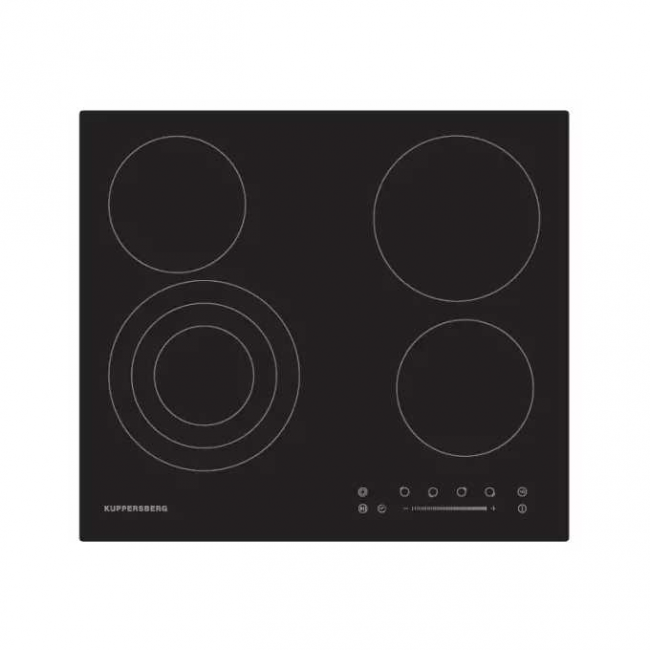 Электрическая варочная панель KUPPERSBERG ECS 603, Hi-Light, независимая, черный