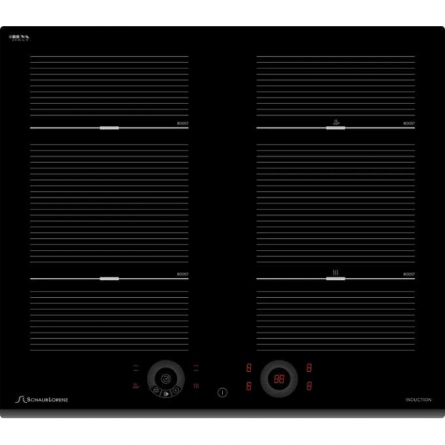Варочная поверхность Schaub Lorenz SLK IY65W1 стеклокерамическая, 60см, Стекло ILVA, 4конфорки индукционного нагрева, 4х210*190мм, 1800/2100Вт