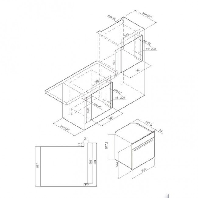 Духовой шкаф GRAUDE BE 60.2 E