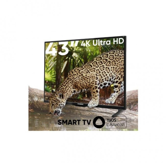 43" Телевизор Soundmax SM-LED43M03SU черный 3840x2160, 4K Ultra HD, 60 Гц, Wi-Fi, Smart TV, Яндекс.ТВ